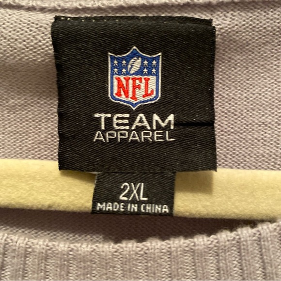 DALLAS COWBOYS NEW NFL Sweater Christmas Blue/Gray/White 100% Cotton Men’s 2XL - Picture 4 of 5